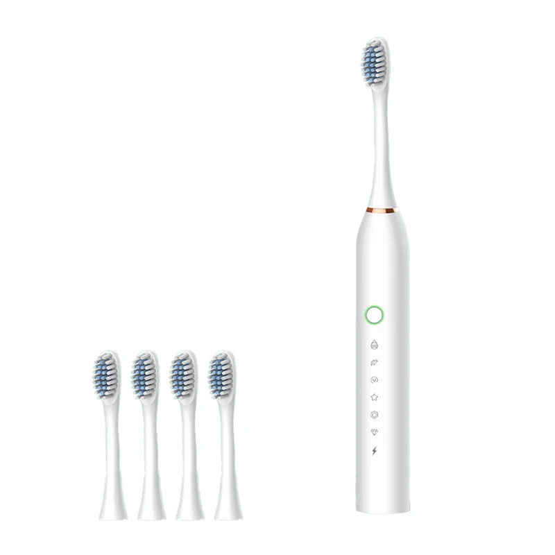 IPX7 High Quality Electrical Toothbrush Rechargeable High Frequency Vibration Toothbrush with 6 Modes